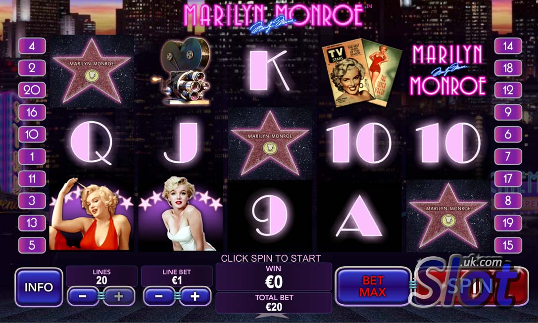 Marilyn Monroe Slot Game Freeplay