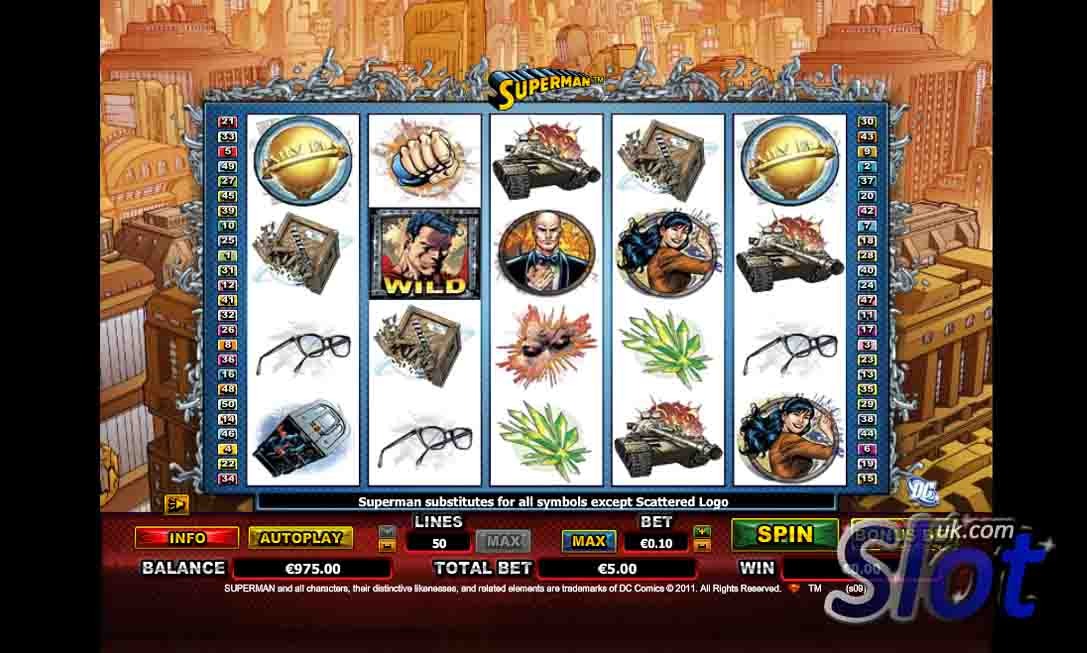 Two New Superman Slots Launched by Playtech