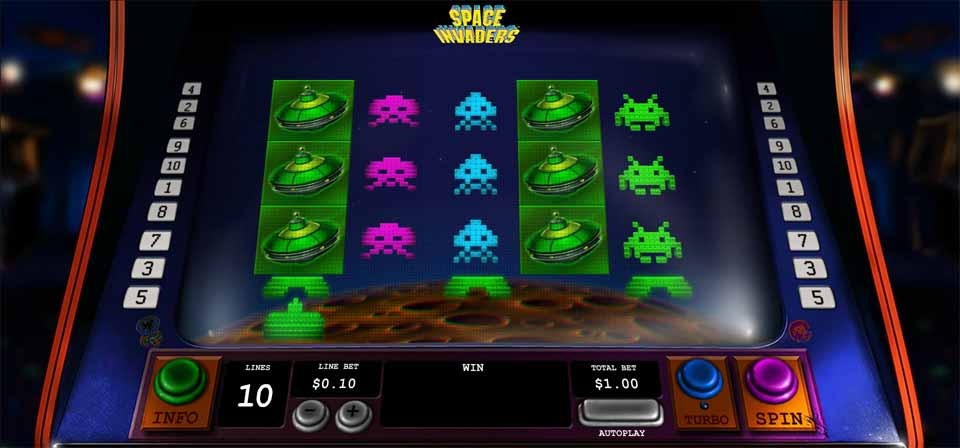 Space Invaders Slot Game Freeplay