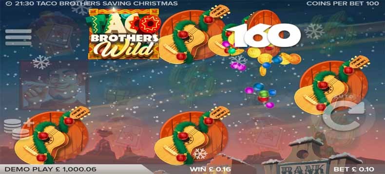 Taco Brothers Saving Christmas slot freeplay