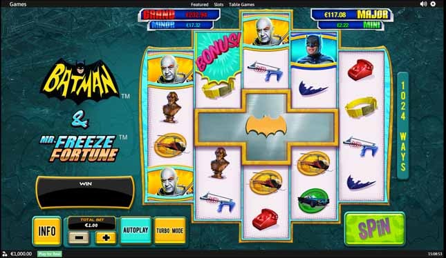 Batman and Mr Freeze Fortune Slot Freeplay