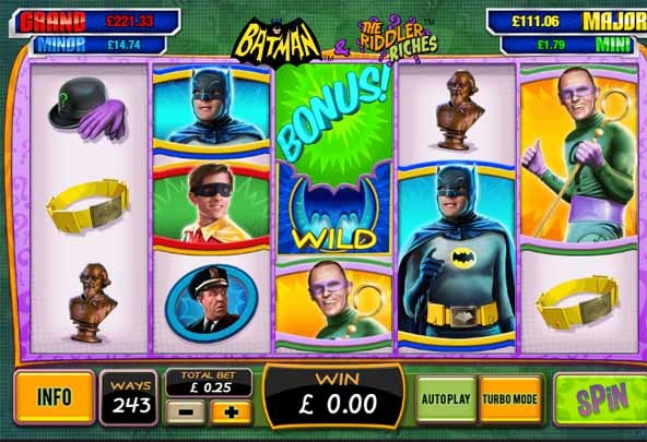 Batman and the Riddler Riches Slot Freeplay