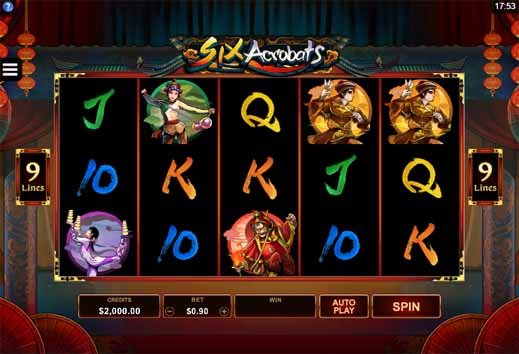 Six Acrobats Slot Game Freeplay