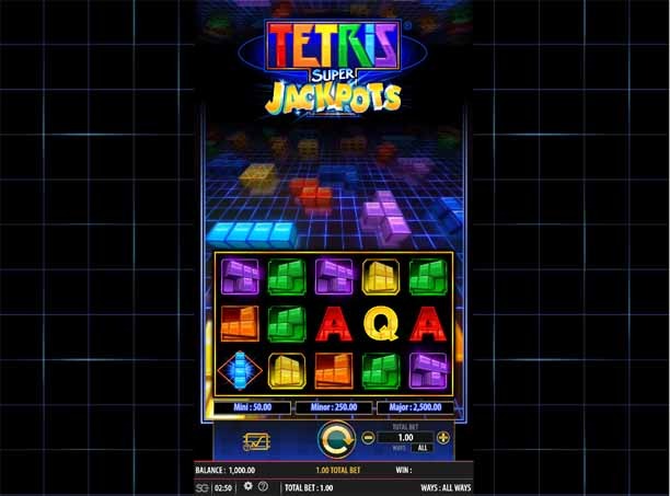 Tetris Super Jackpots Slot Freeplay