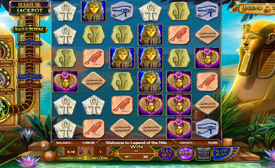 Legend of the Nile Slot Freeplay