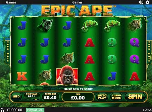 Epic Ape Slot Freeplay