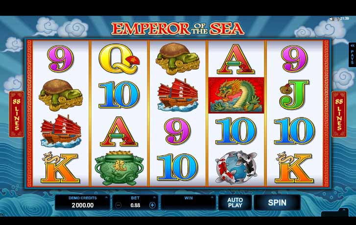 Emperor of the Sea slot freeplay