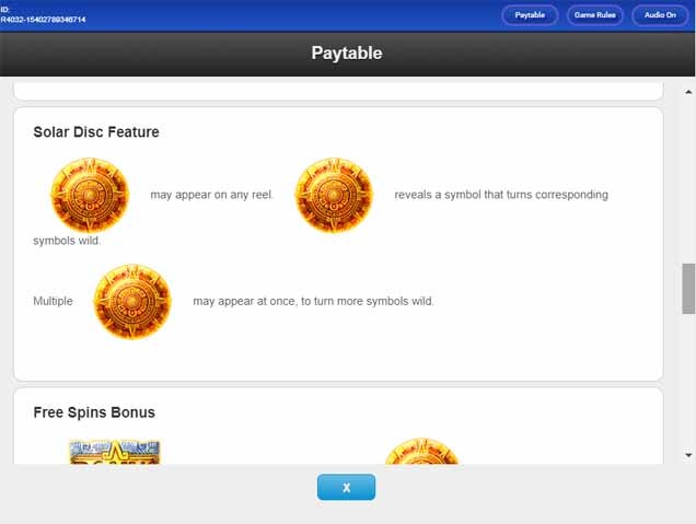 Solar Disc Slot Free Play Online Solar Disc Slot Free Play Online