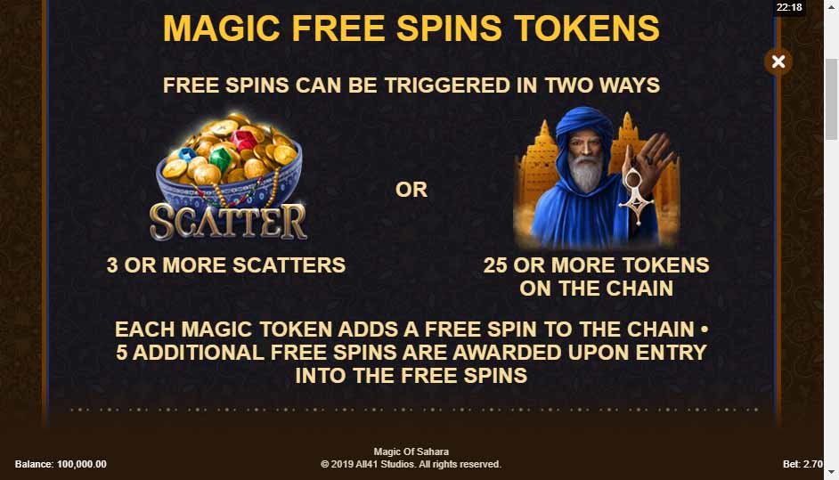 Magic of Sahara Slot