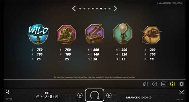 Tesla Jolt slot game