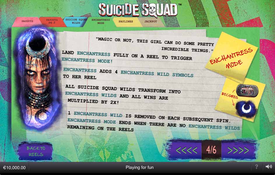 Suicide Squad Slot Bonus