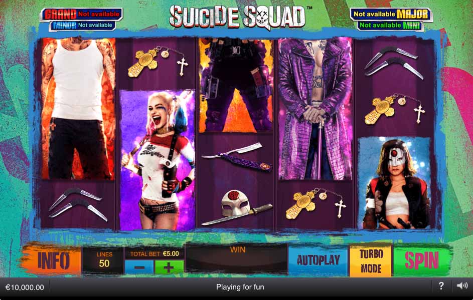Suicide Squad Slot Reels