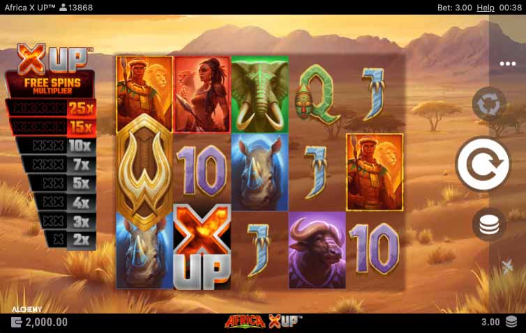 Africa X Up Slot Freeplay