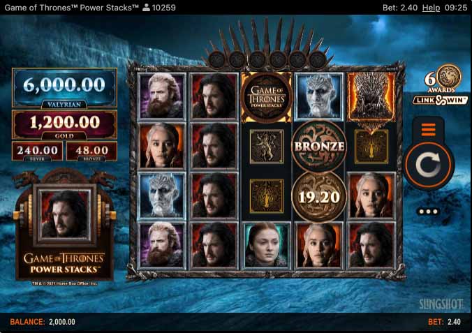 Game of Thrones Power Stacks Slot Freeplay