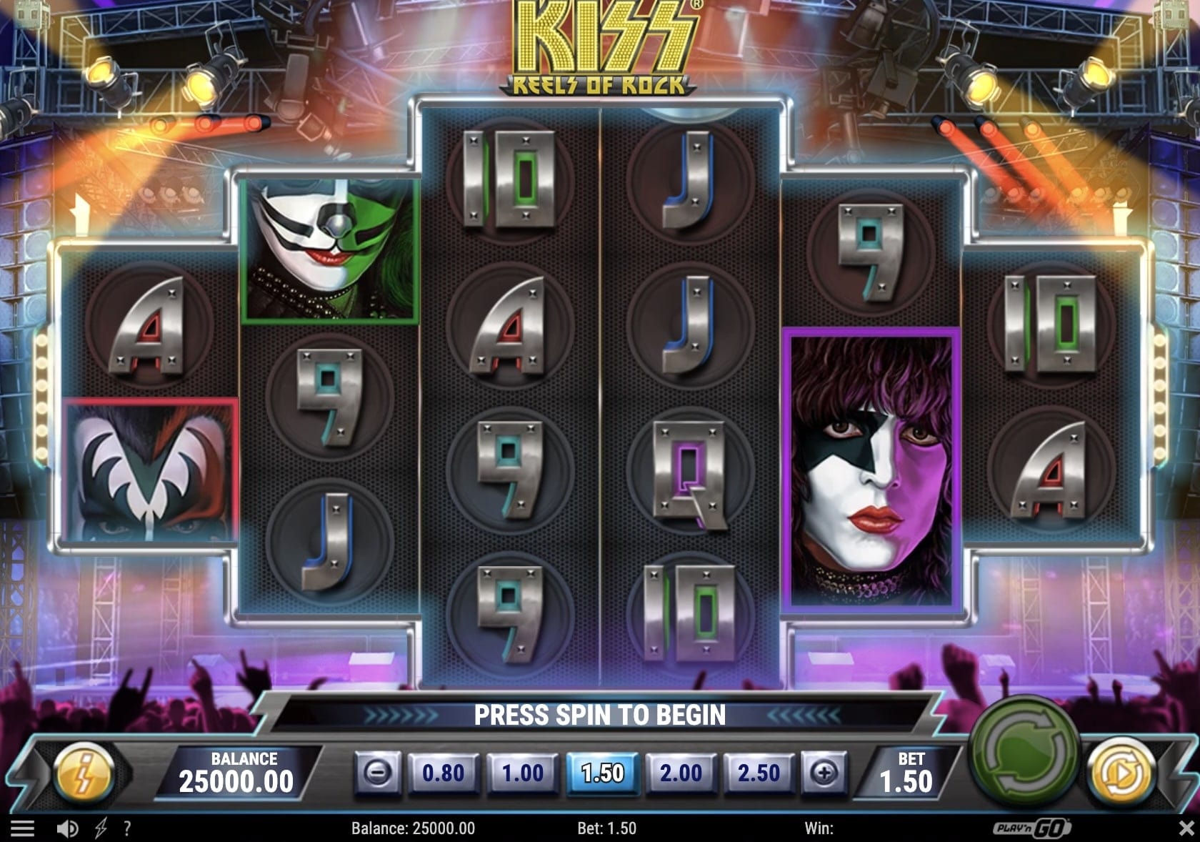 KISS Reels of Rock Slot Freeplay