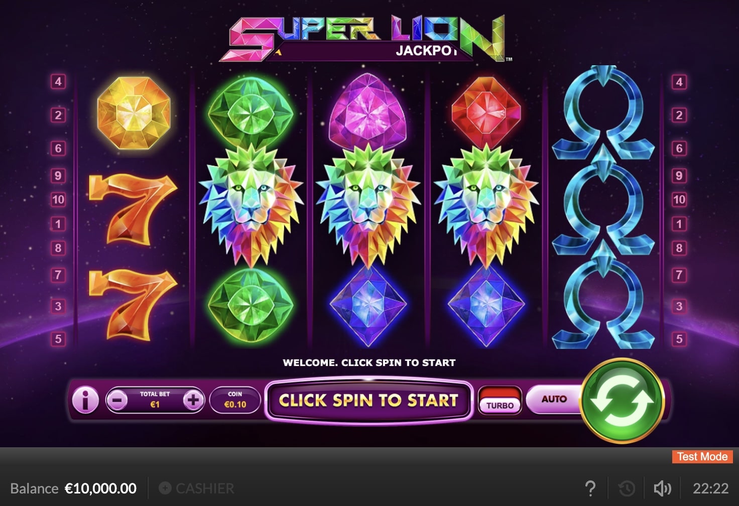 Super Lion Slot Freeplay