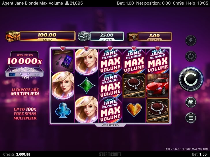 Agent Jane Blonde Max Volume Slot Freeplay