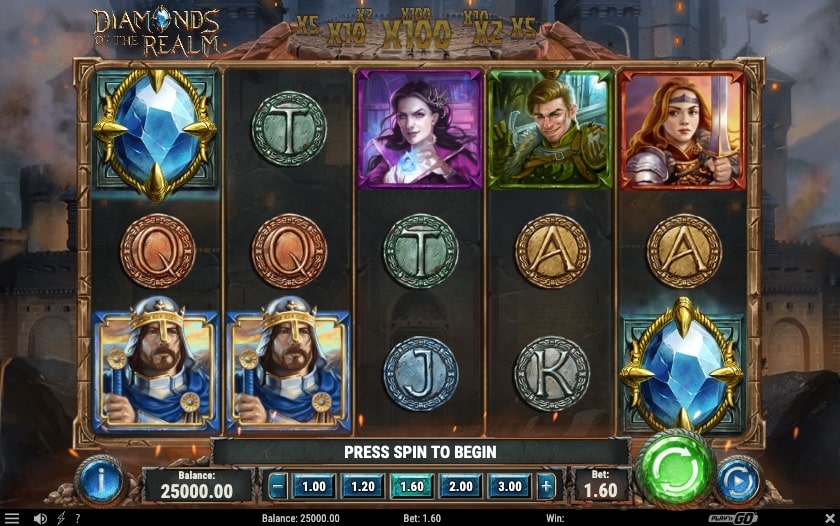 Diamonds of the Realm Slot Freeplay