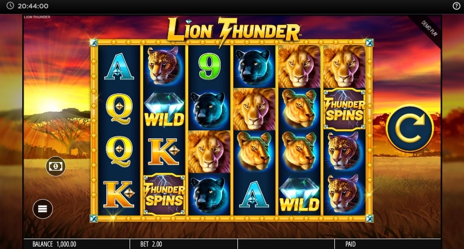 Lion Thunder Slot Game Freeplay
