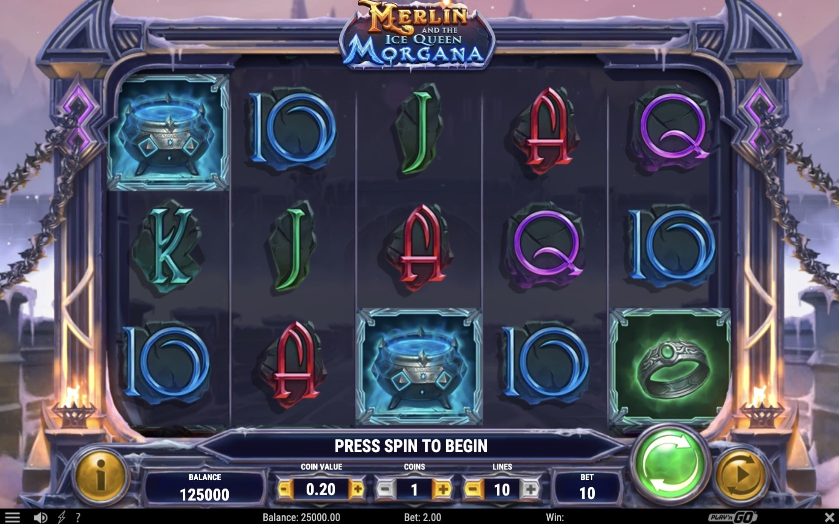 Merlin and the Ice Queen Morgana Slot Freeplay