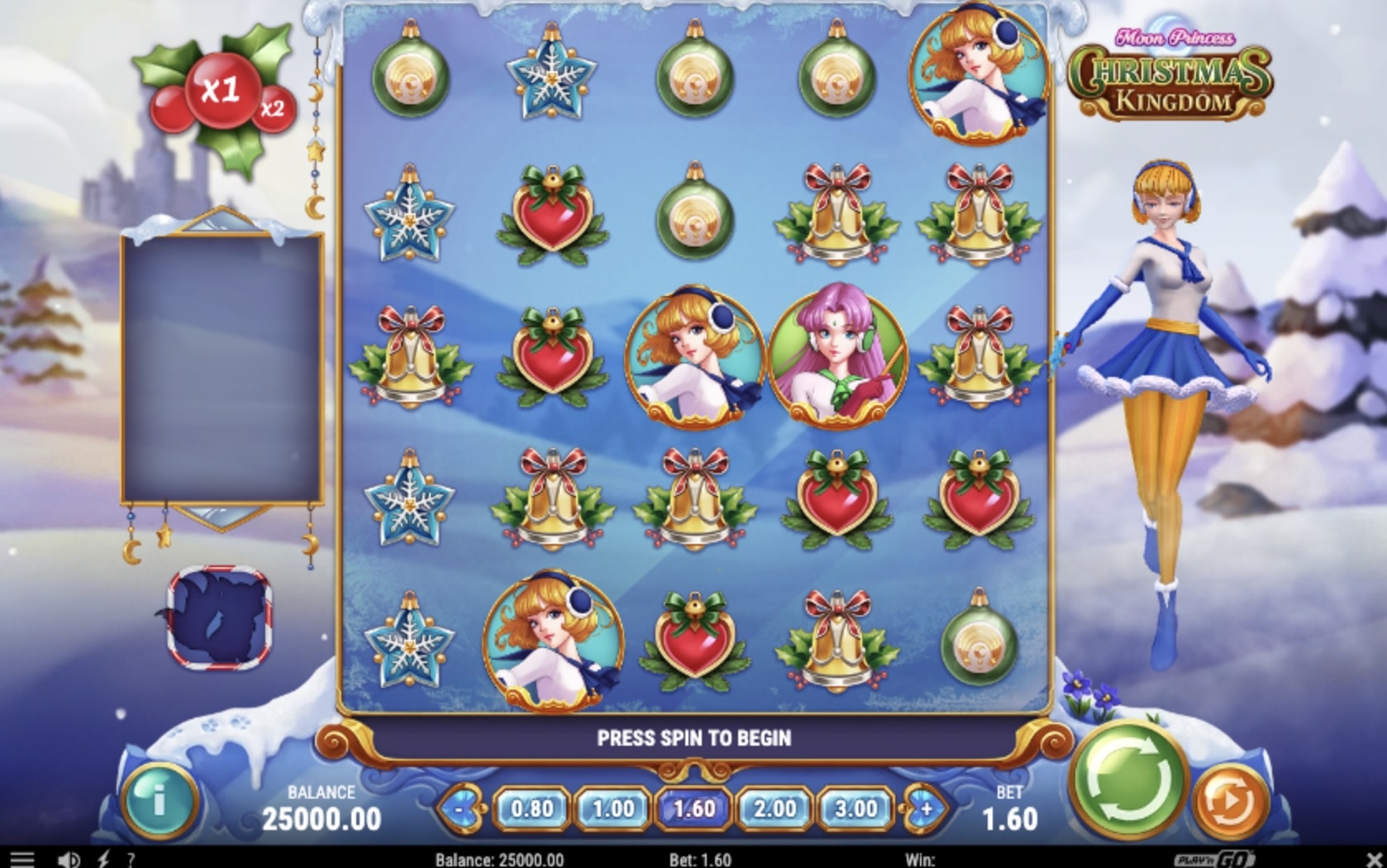 Moon Princess Christmas Kingdom Slot Freeplay