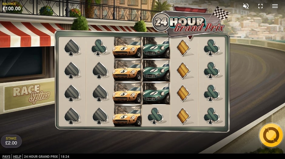 24 Hour Grand Prix Slot Freeplay