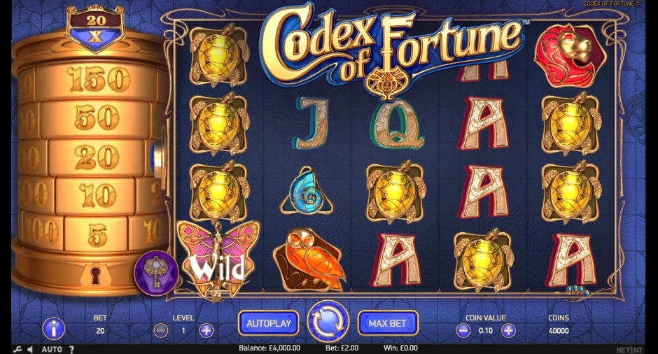 Codex of Fortune Slot Freeplay