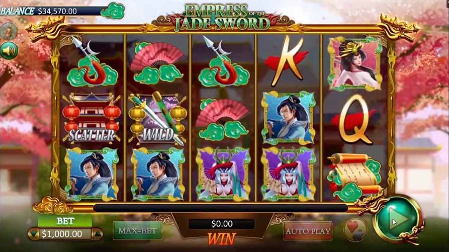 Empress Of The Jade Sword Slot Reels