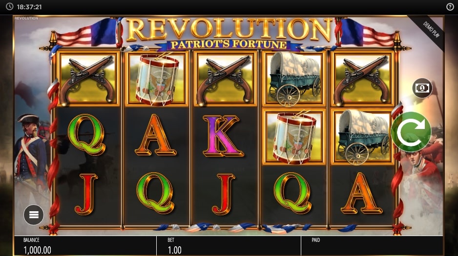 Revolution Patriot’s Fortune Slot Freeplay