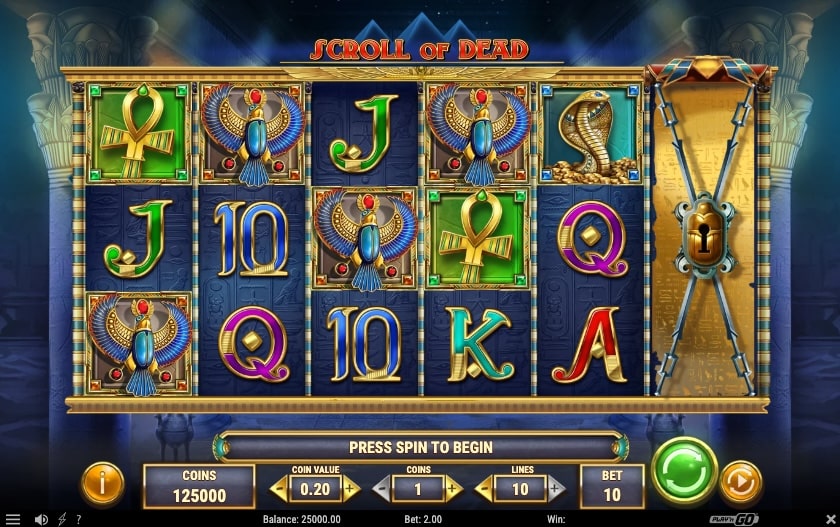 Scroll of Dead Slot Freeplay