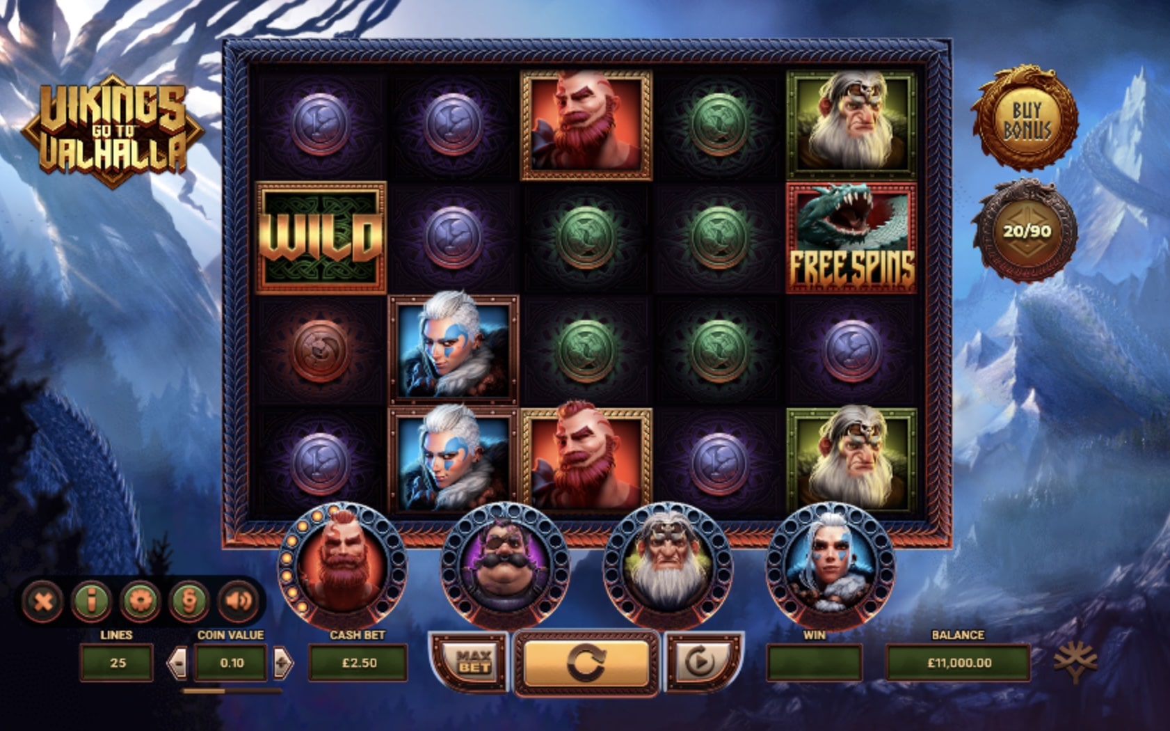 Vikings Go to Valhalla Slot Reels