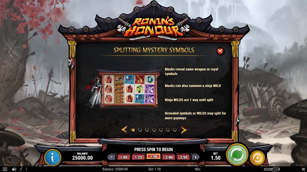Ronin’s Honour Slot Mystery Mask Bonus