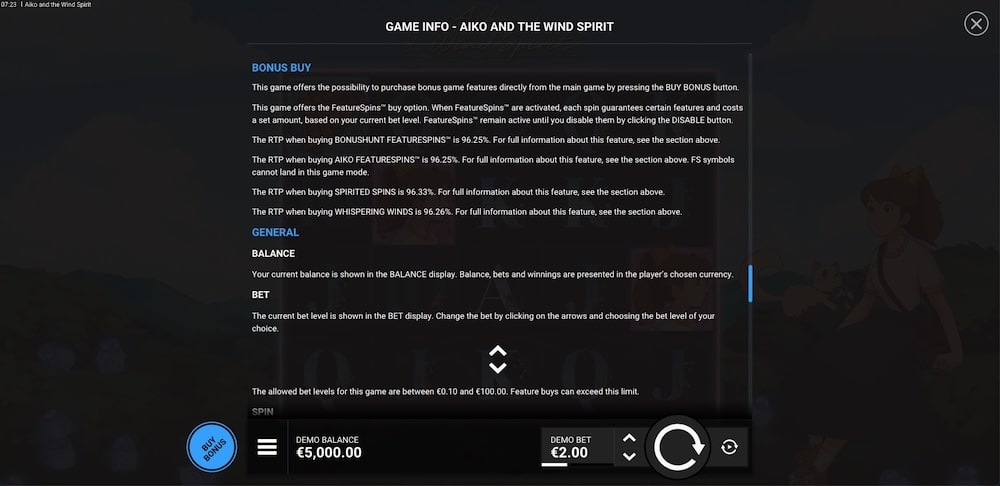 Aiko and the Wind Spirit™ Slot Game