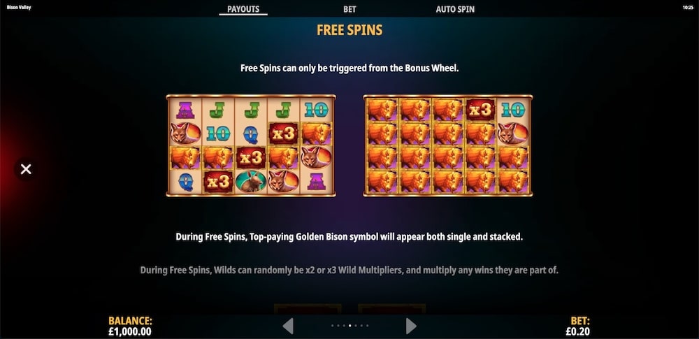 Bison Valley Slot Game