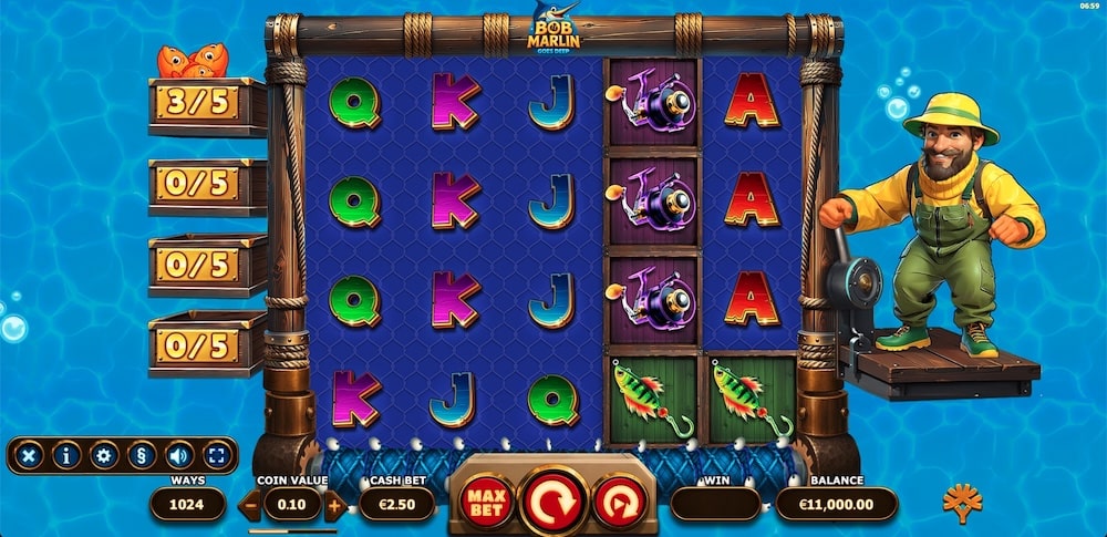 Bob Marlin Goes Deep Slot Game