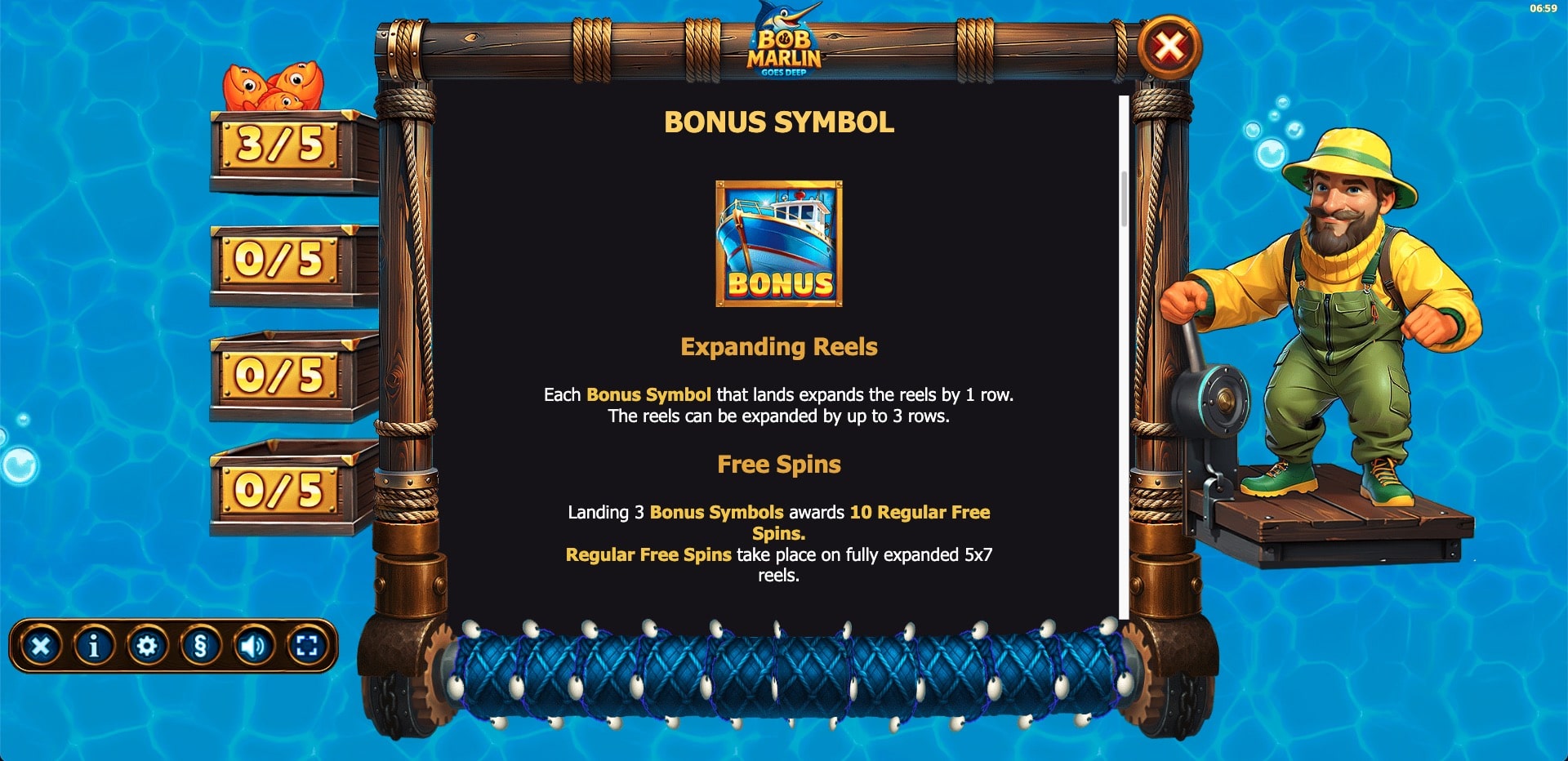 Bob Marlin Goes Deep Slot Game