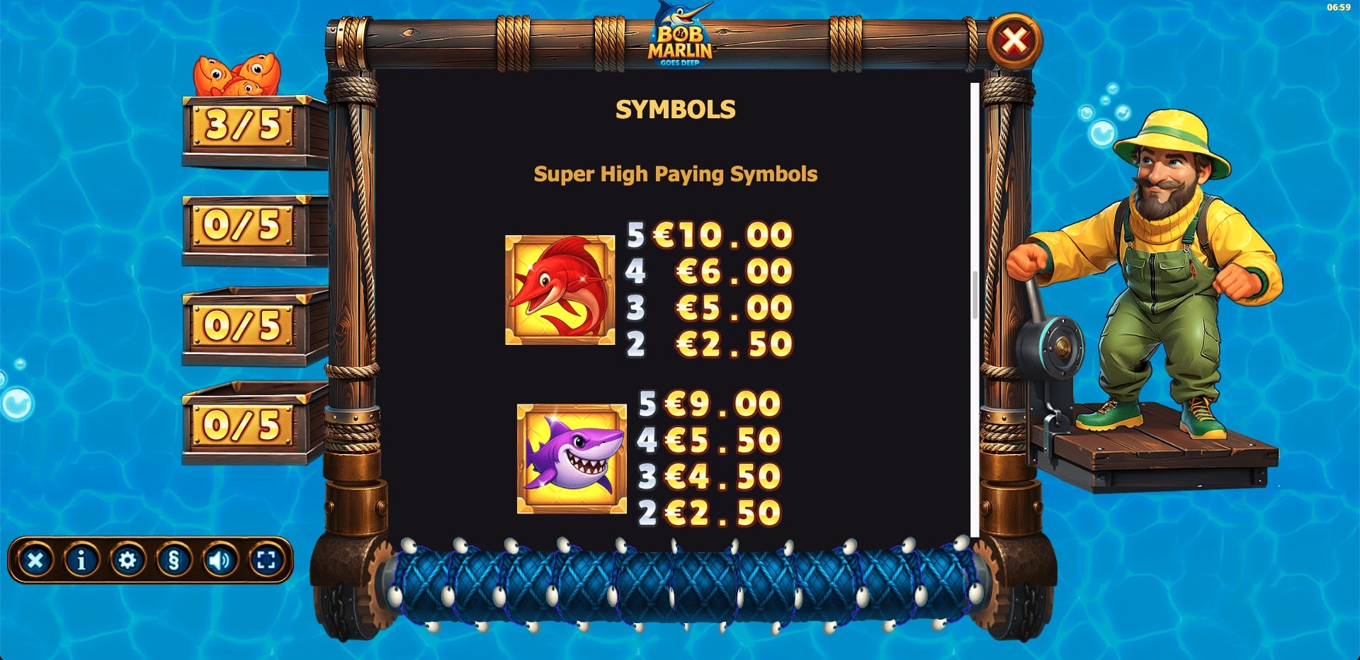 Bob Marlin Goes Deep Slot Game