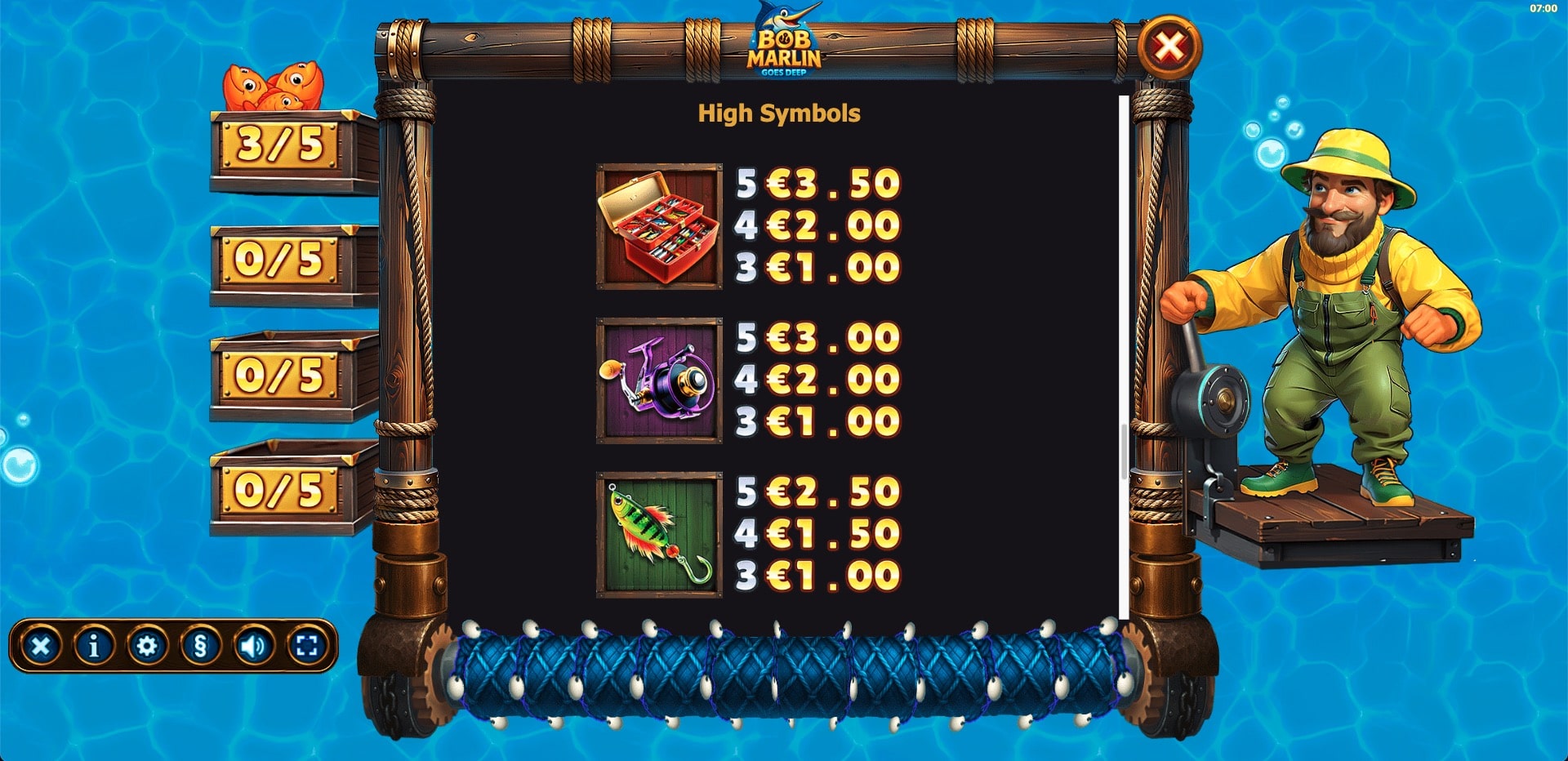 Bob Marlin Goes Deep Slot Game