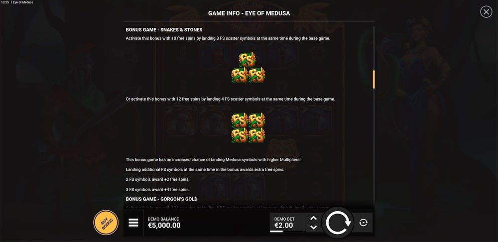 Eye of Medusa Slot Game