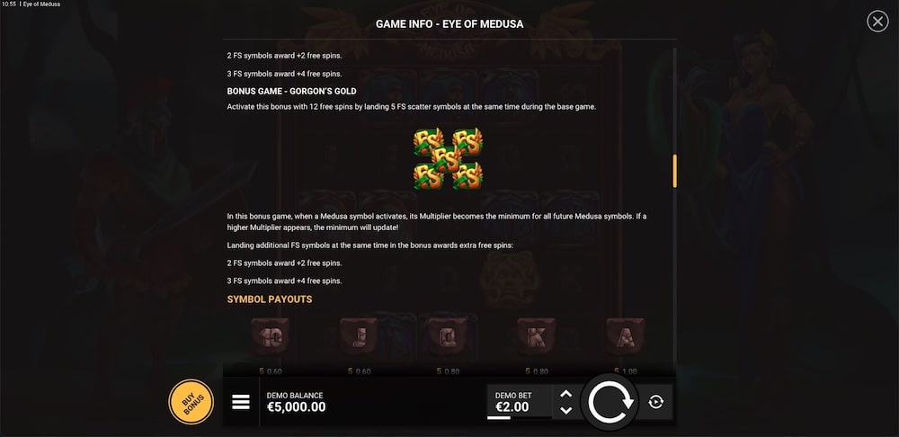Eye of Medusa Slot Game