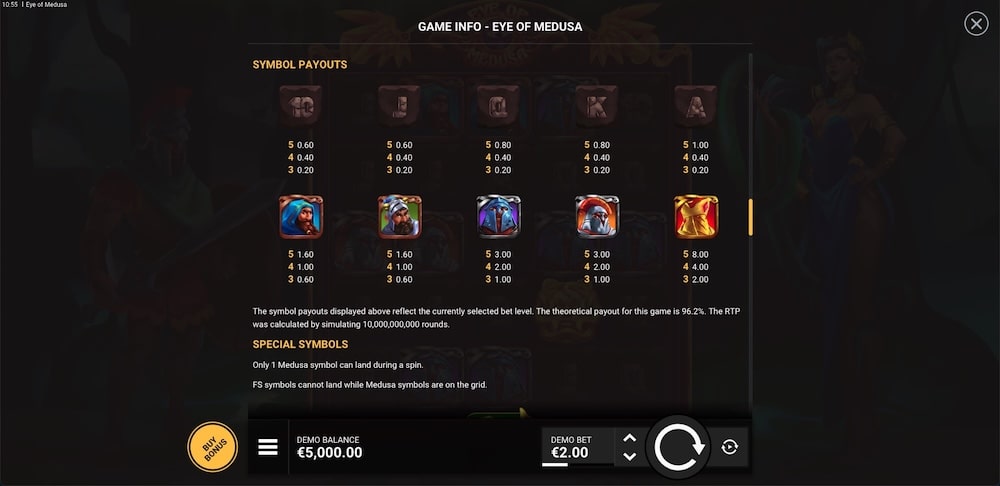 Eye of Medusa Slot Game
