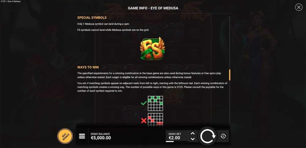 Eye of Medusa Slot Game