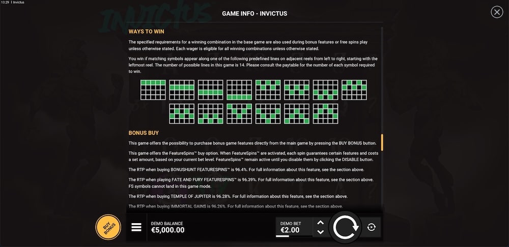 Invictus™ Slot Game