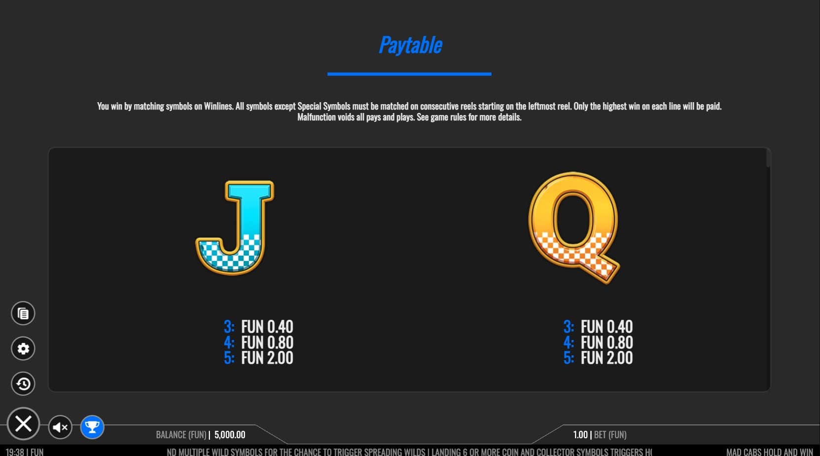 Mad Cabs Hold and Win Slot Game