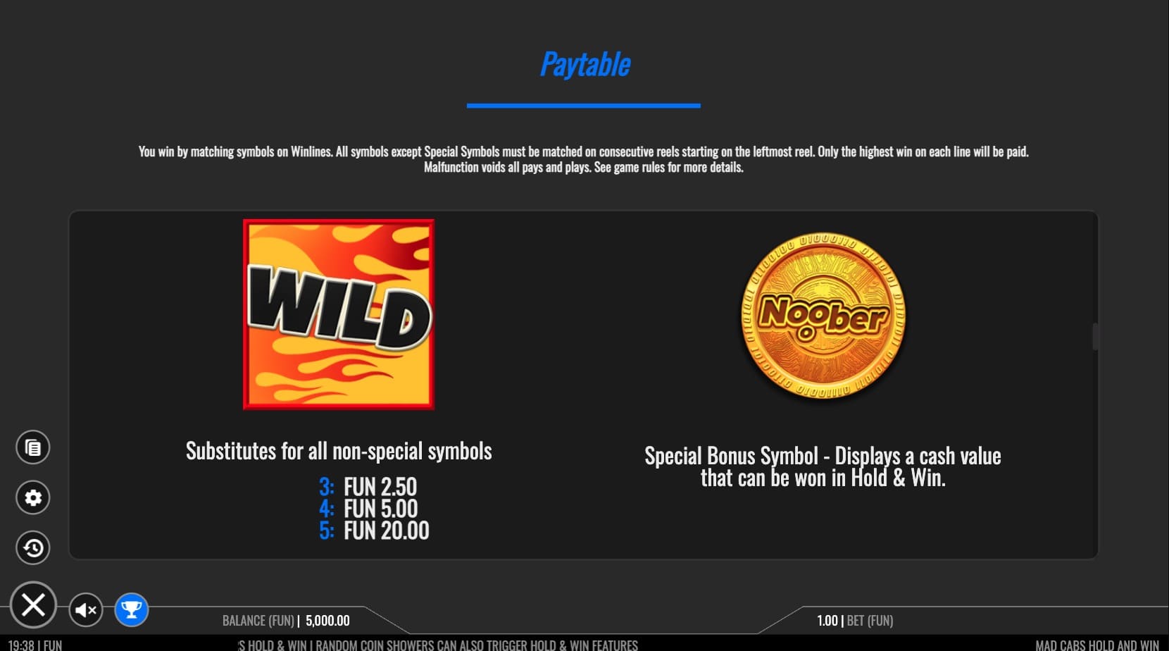 Mad Cabs Hold and Win Slot Game