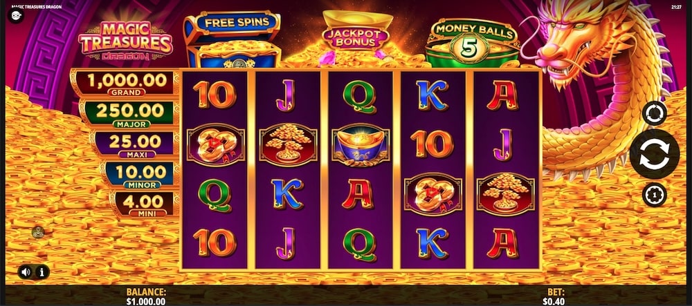 Magic Treasures Dragon Slot Game