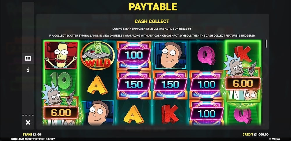 Rick and Morty Strike Back Slot Game