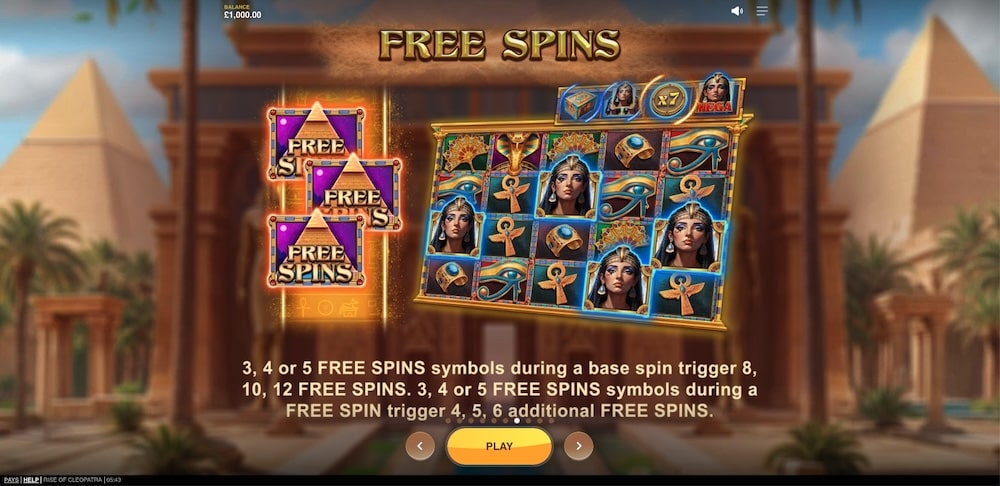 Rise of Cleopatra Slot Game