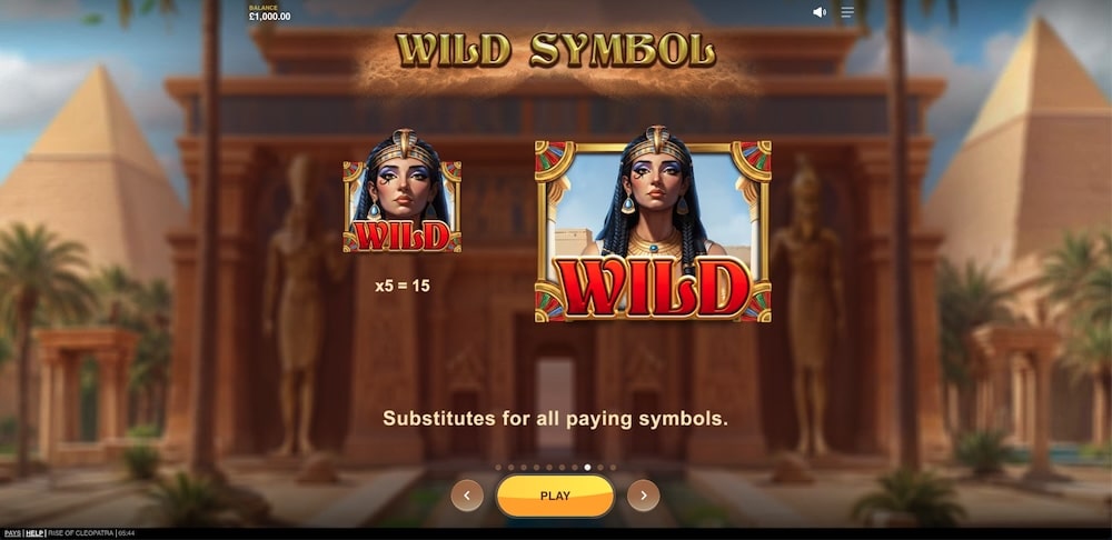 Rise of Cleopatra Slot Game
