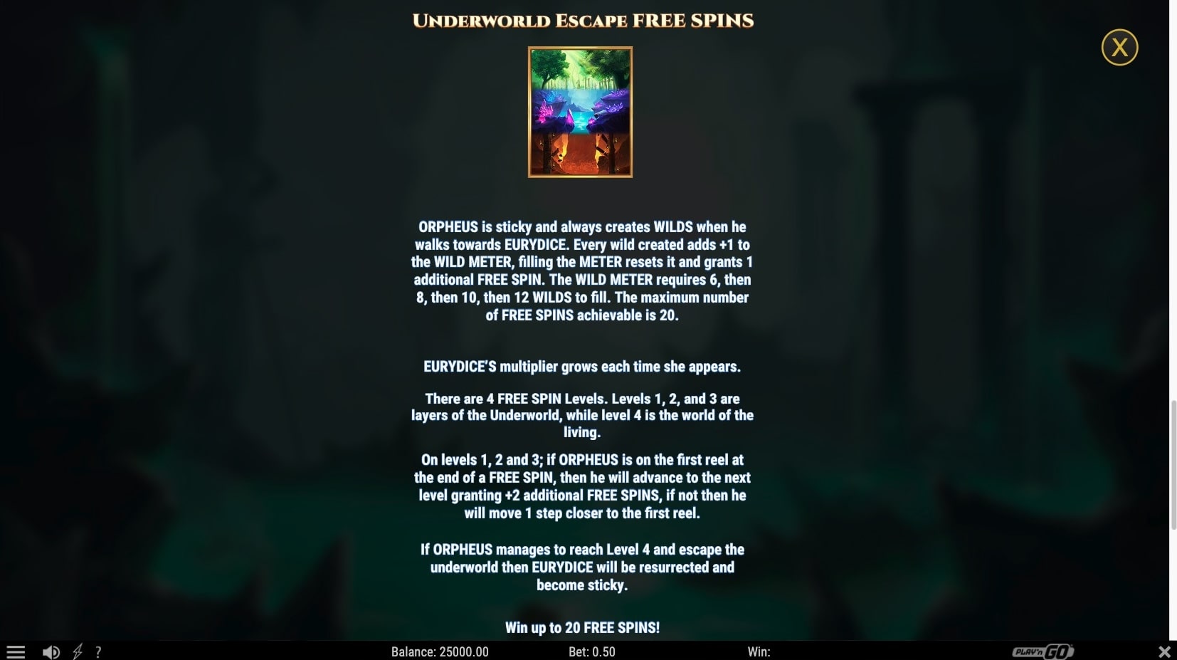 Rise of Orpheus Slot Game